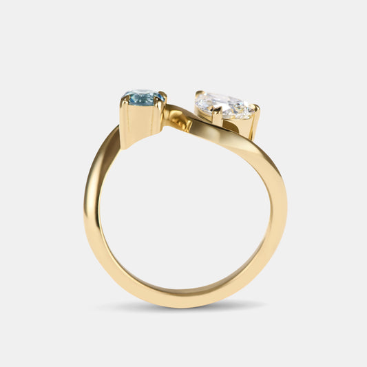 Zaha - Toi Et Moi Engagement Ring