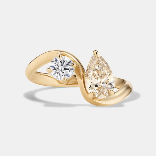 Zaha 1.41ctw Diamond Toi Et Moi Engagement Ring