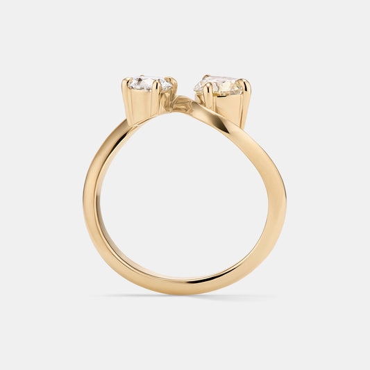 Zaha 1.41ctw Diamond Toi Et Moi Engagement Ring