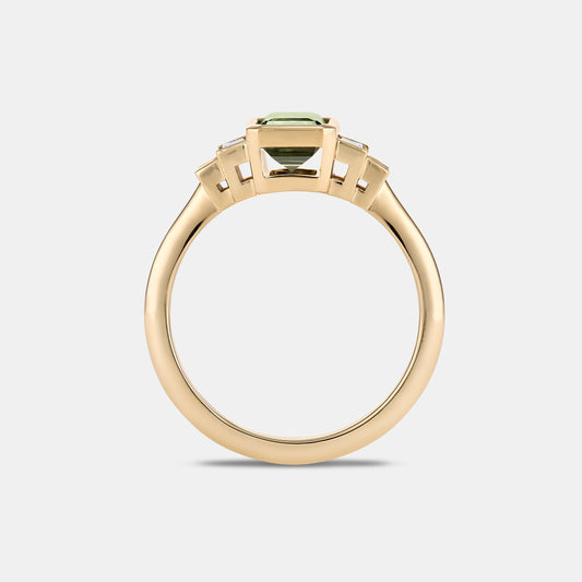 AMELIA 2.05ct Emerald Cut Australian Sapphire Five Stone Engagement Ring