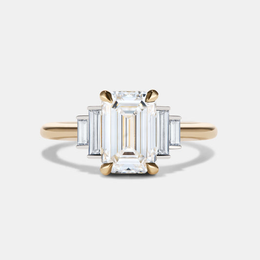 AMELIA Lab Grown Diamond Three Stone Engagement Ring