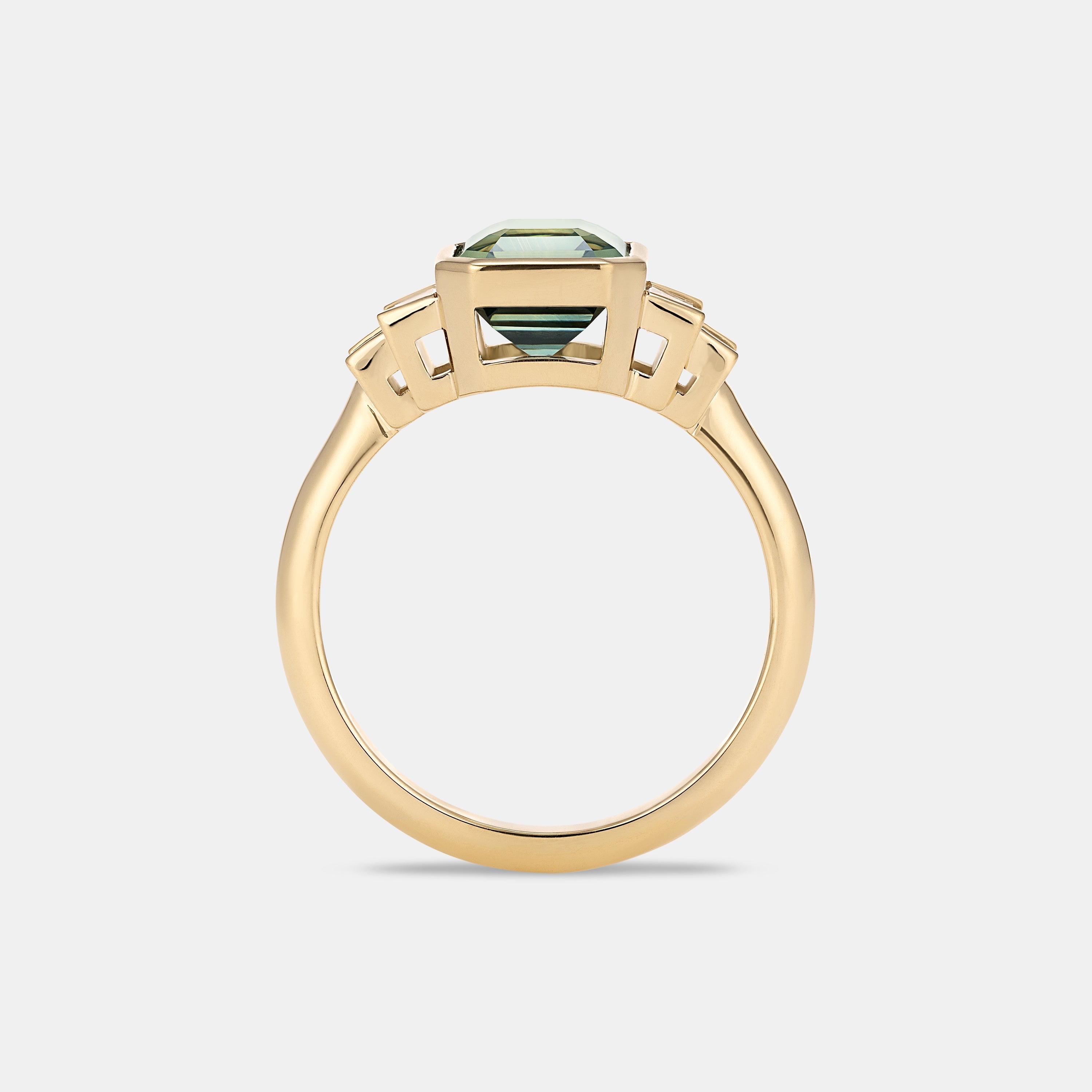 Amelia Sapphire Five Stone Engagement Ring