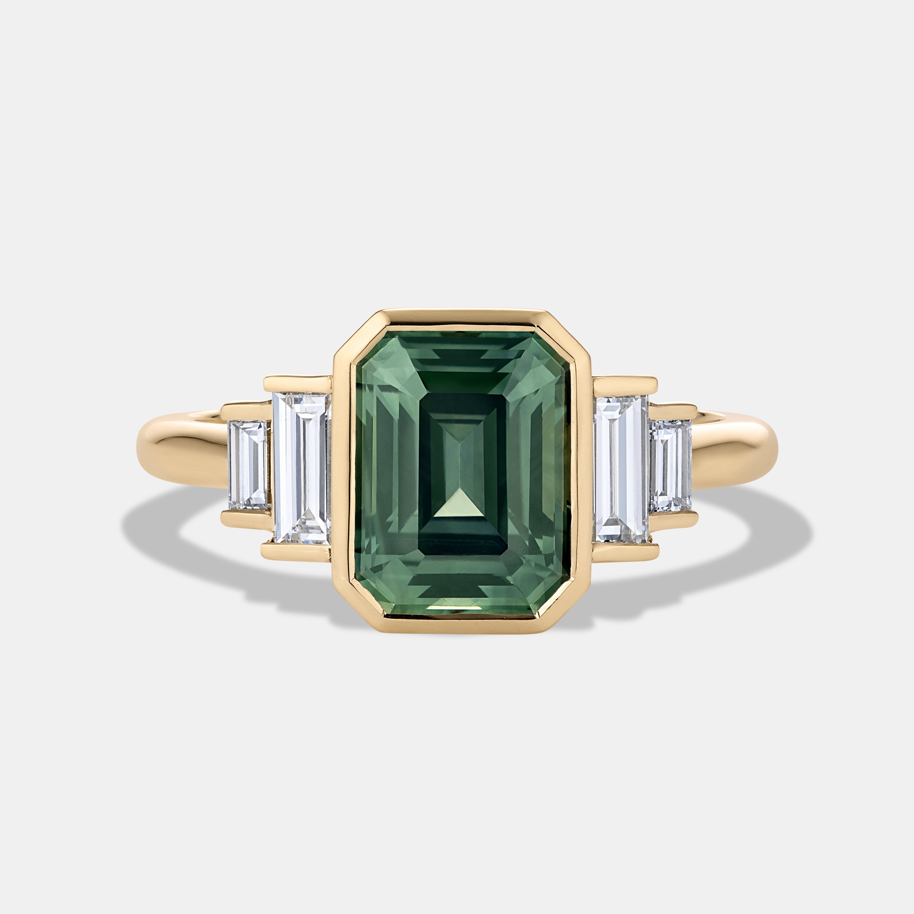 Amelia Sapphire Five Stone Engagement Ring
