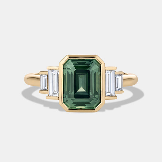 Amelia Sapphire Five Stone Engagement Ring