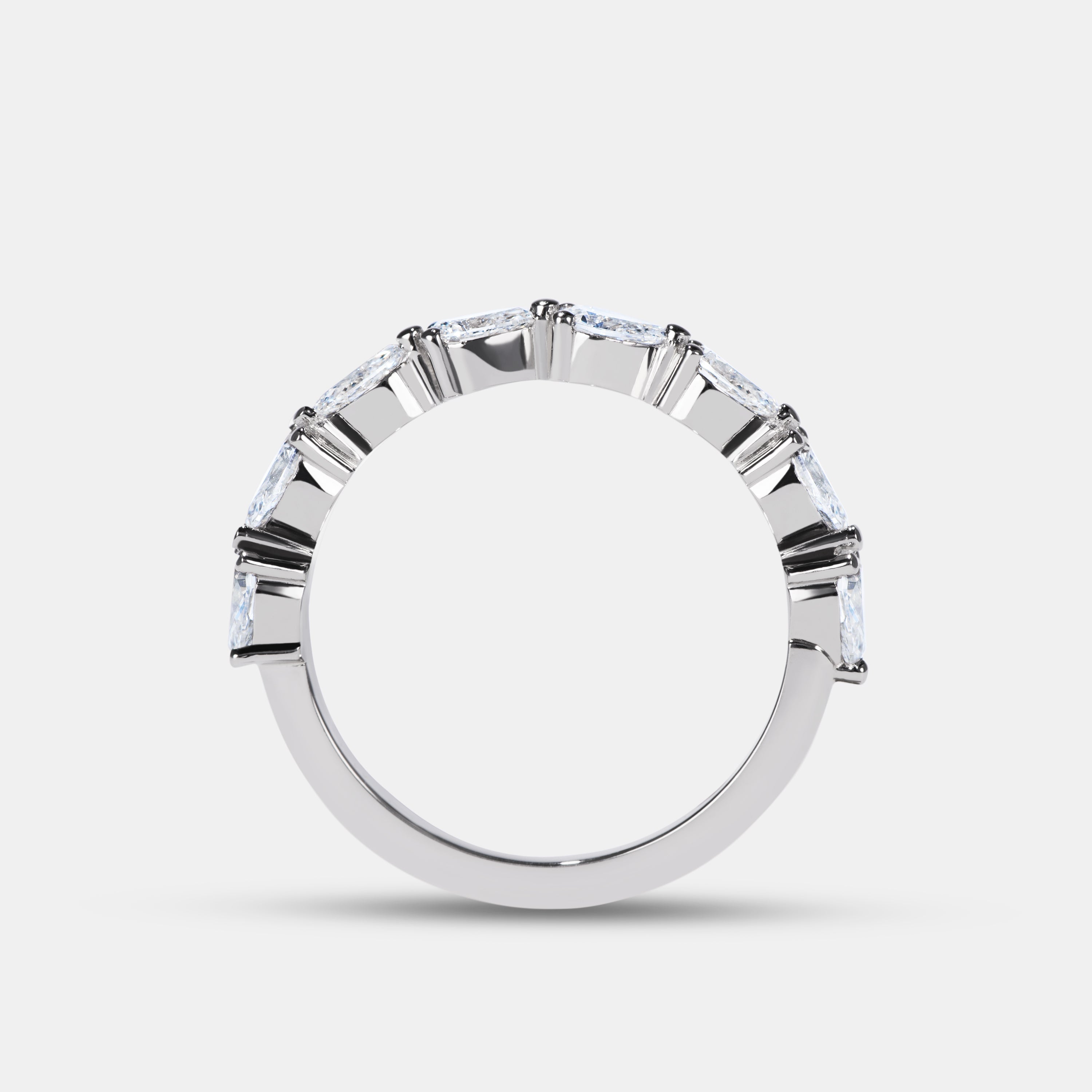 Arya 1.08ctw Pear Diamond Eternity Ring