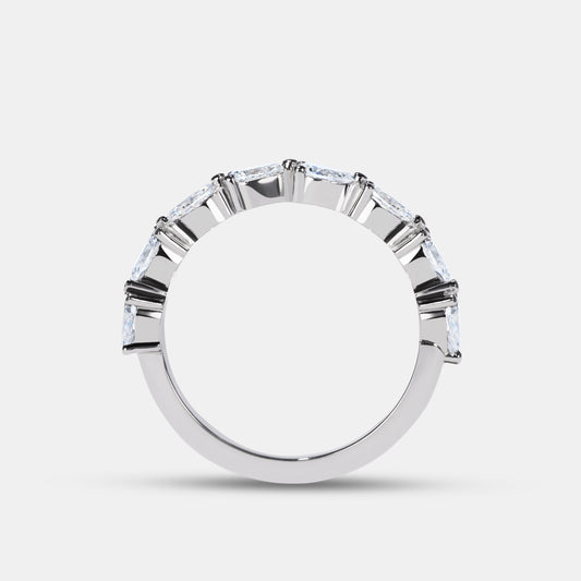 Arya 1.08ctw Pear Diamond Eternity Ring