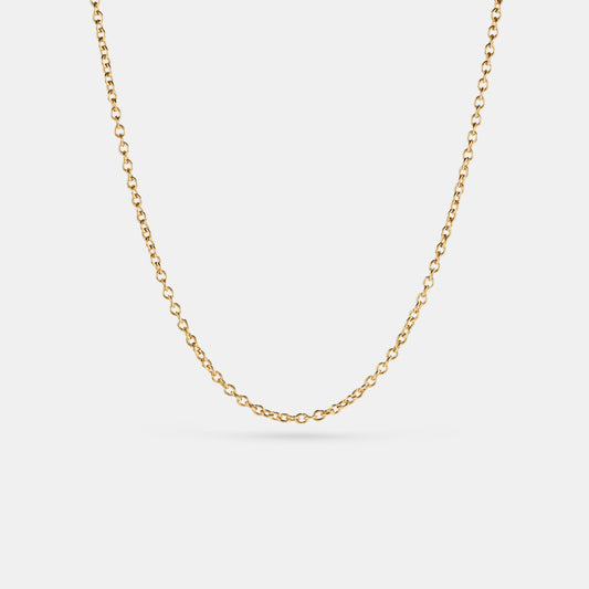 Cable Chain 18 Karat Yellow Gold