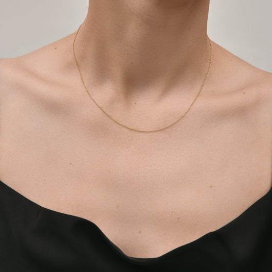 Cable Chain 18 Karat Yellow Gold