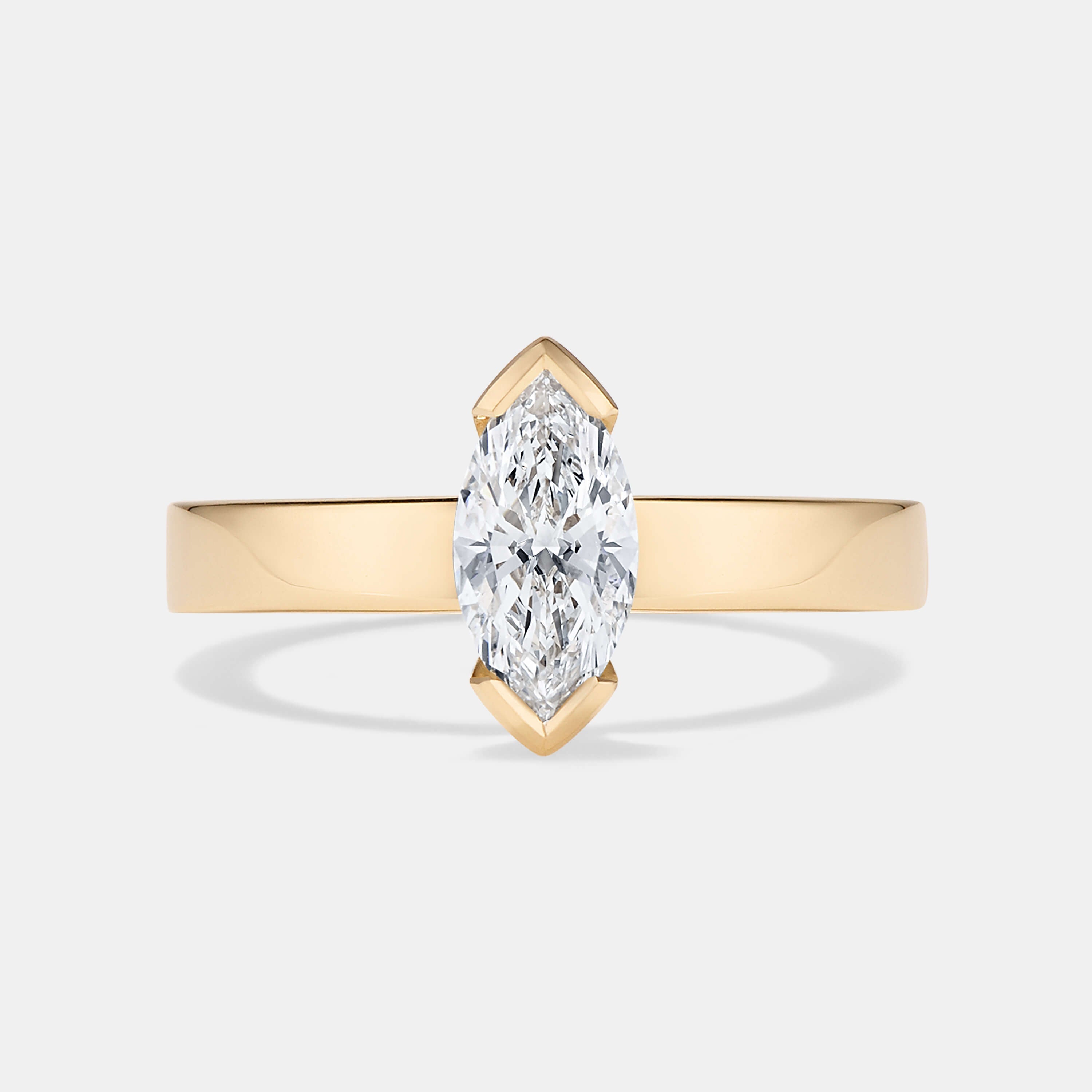 Clio Marquise Diamond Solitaire Engagement Ring