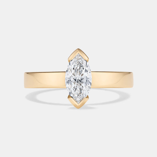Clio Marquise Diamond Solitaire Engagement Ring