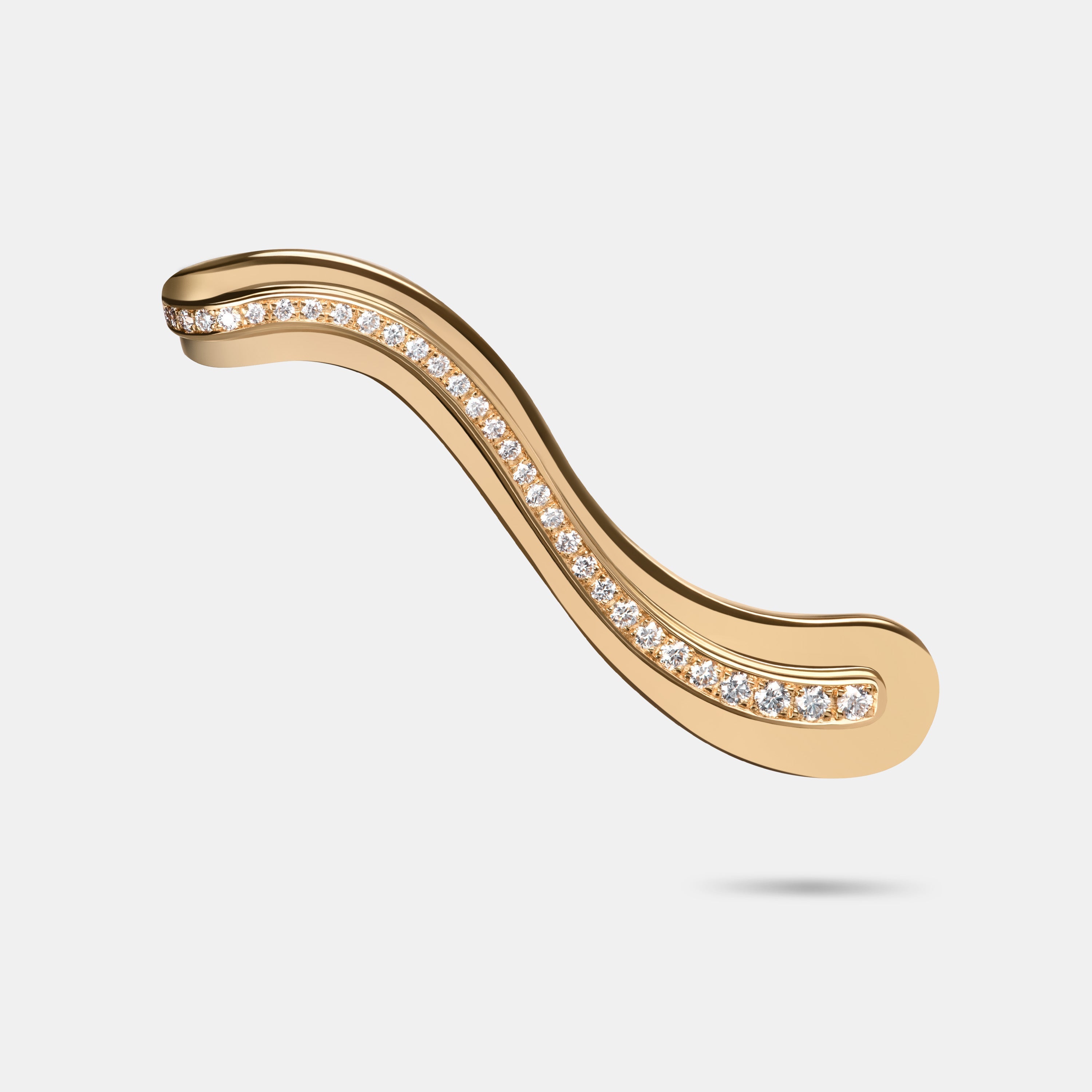 Contours Ear Climber Diamond in 18 Karat Yellow Gold