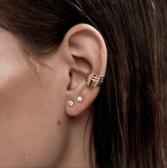 Contours Ear Cuff in Yellow Gold