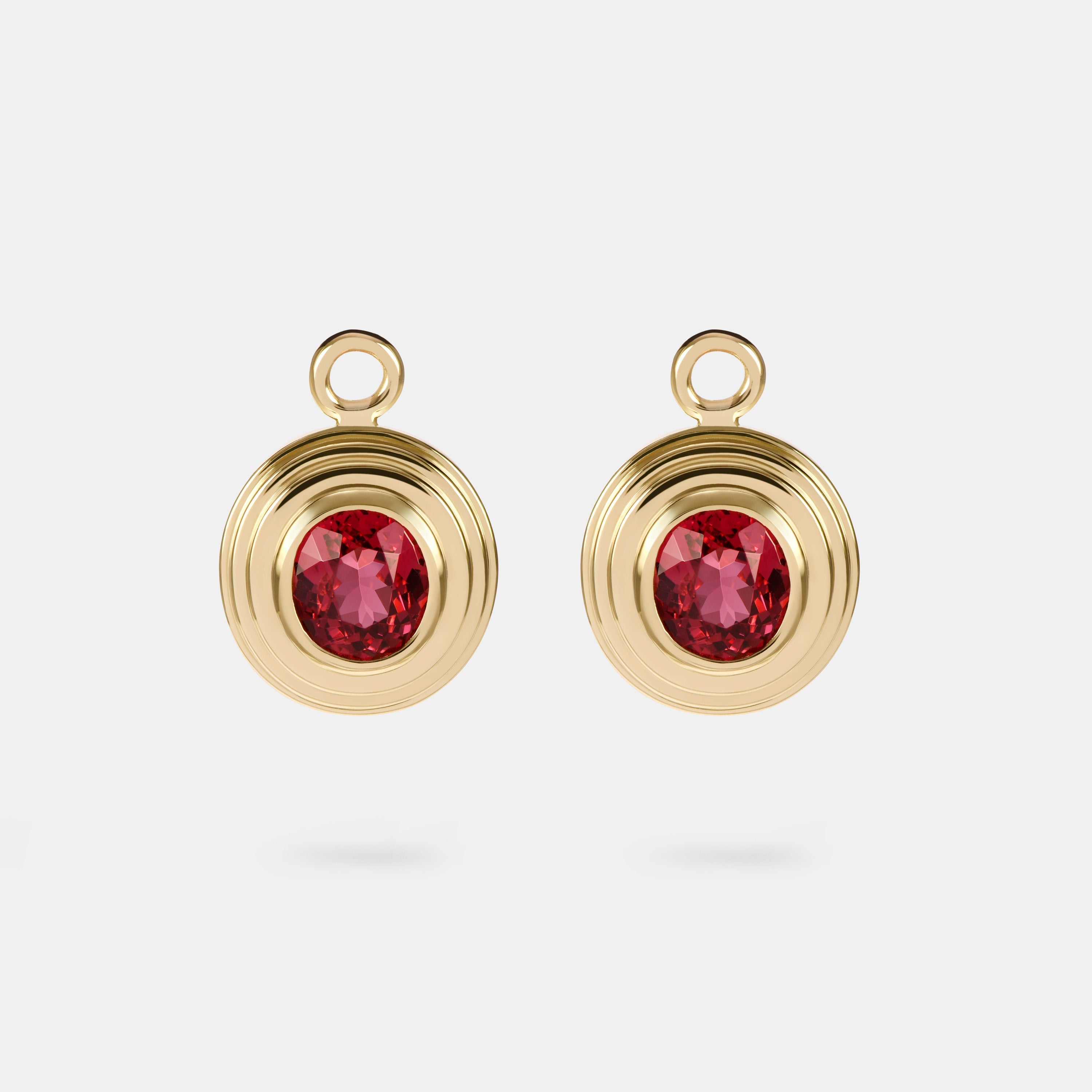 Contours Earring Charms - 2.47ctw. Round Spinel