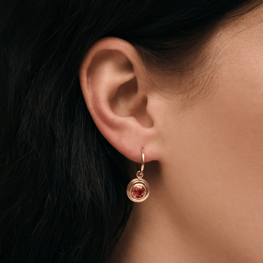 Contours Earring Charms - 2.47ctw. Round Spinel