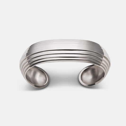 Contours Narrow Cuff in Sterling Silver