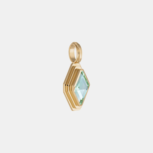 Contours Pendant - 1.46ct Lozenge Tourmaline