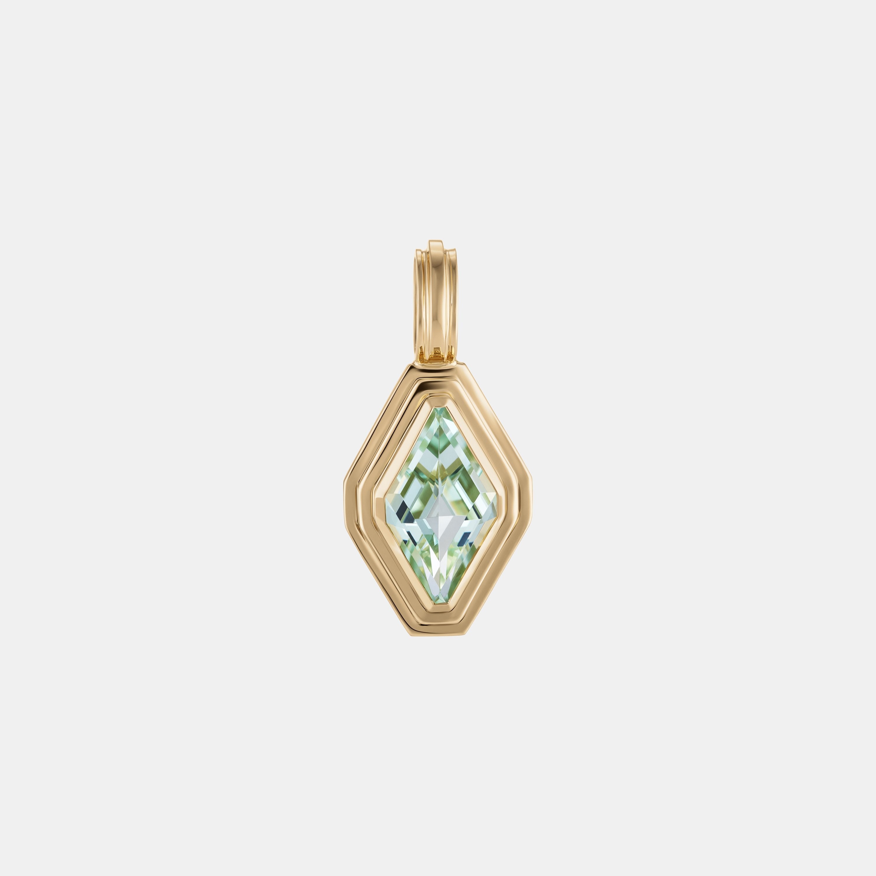 Contours Pendant - 1.46ct Lozenge Tourmaline