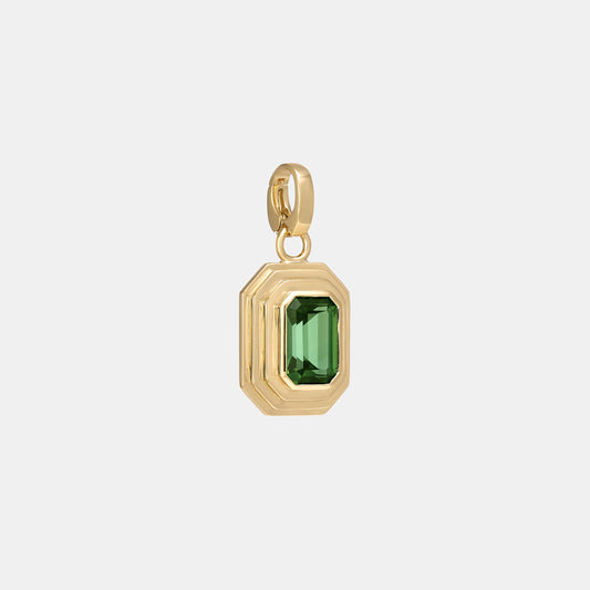 Contours Pendant - 1.93ct Emerald Cut Tourmaline