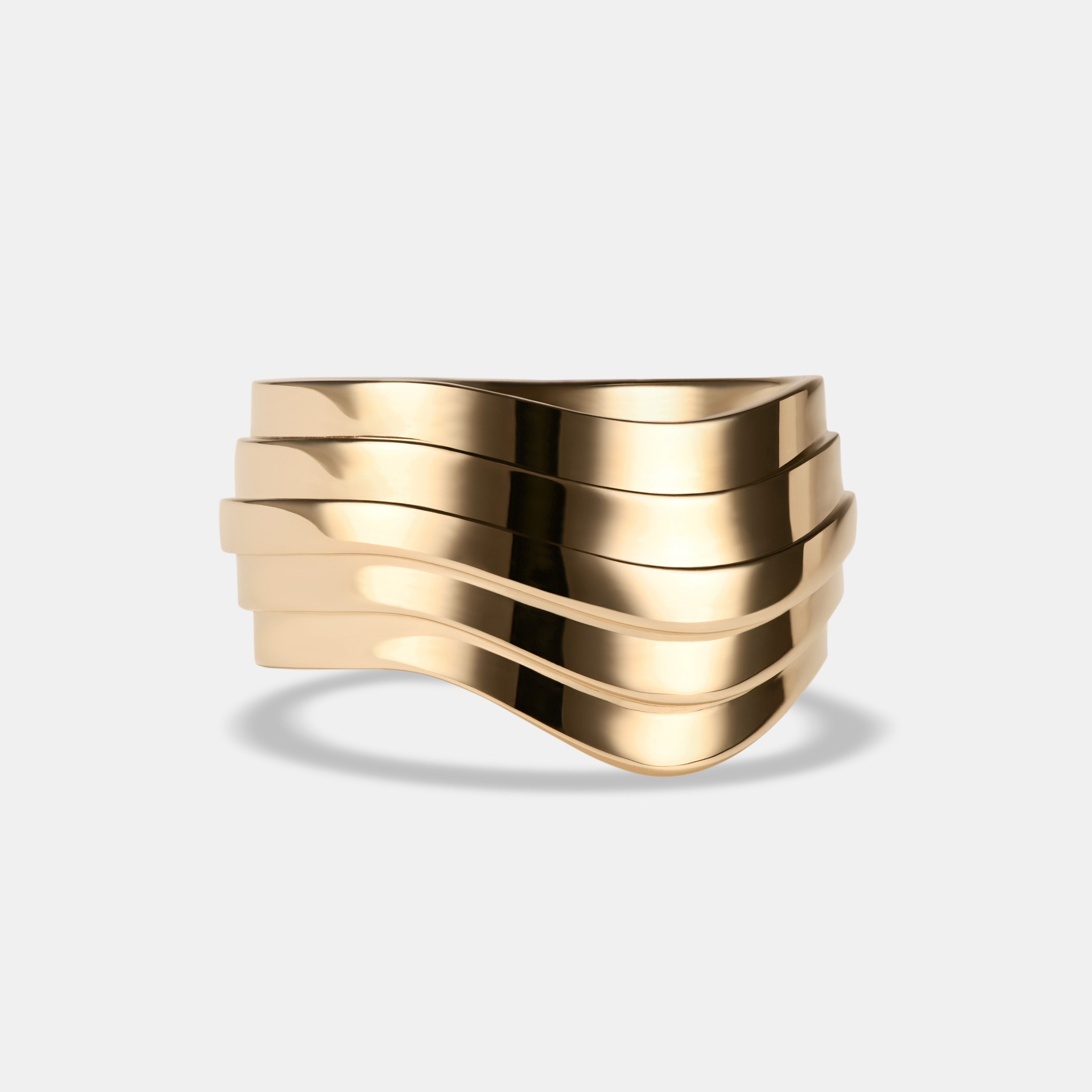 Contours Ring in Yellow Gold