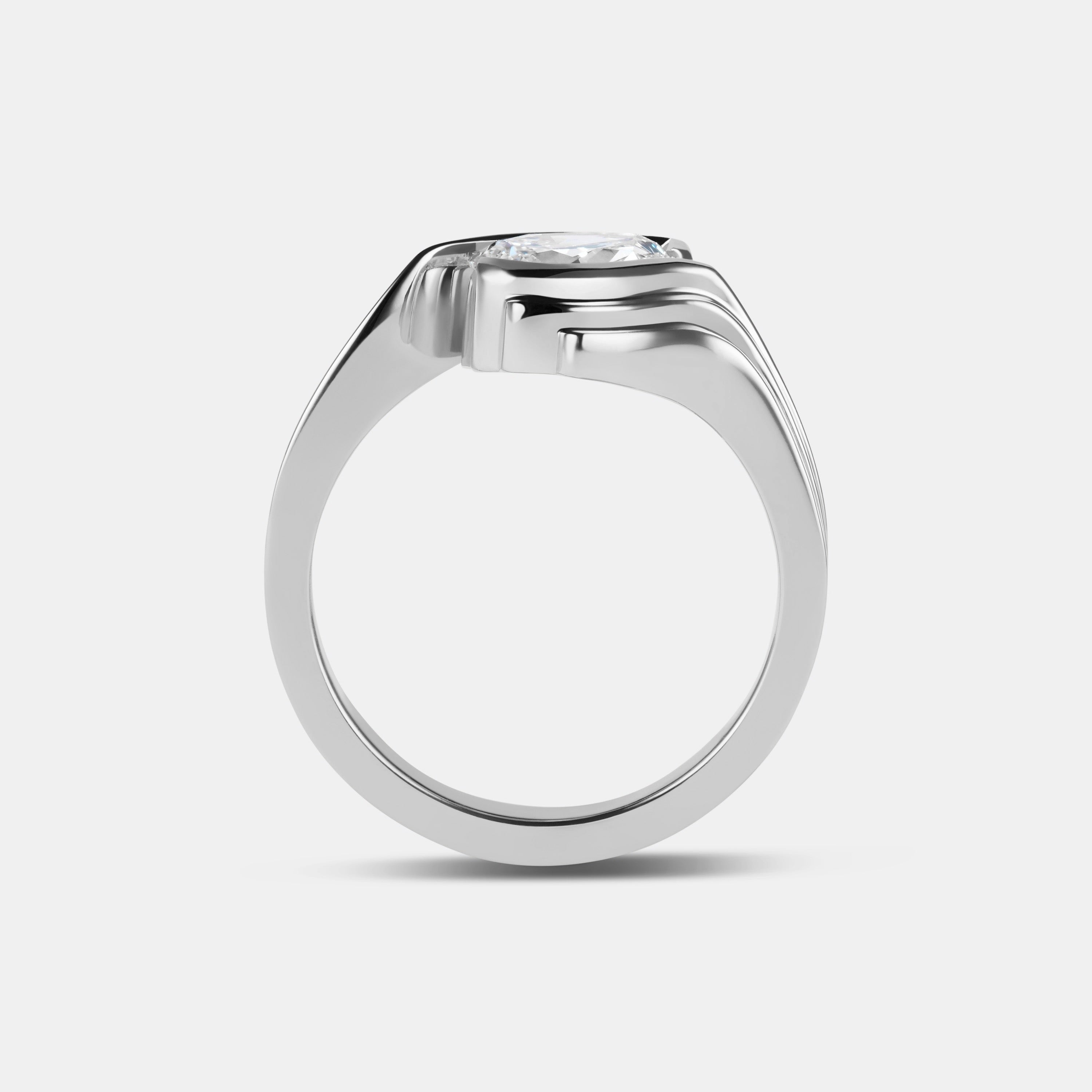 Contours Wrap Diamond Solitaire Engagement Ring