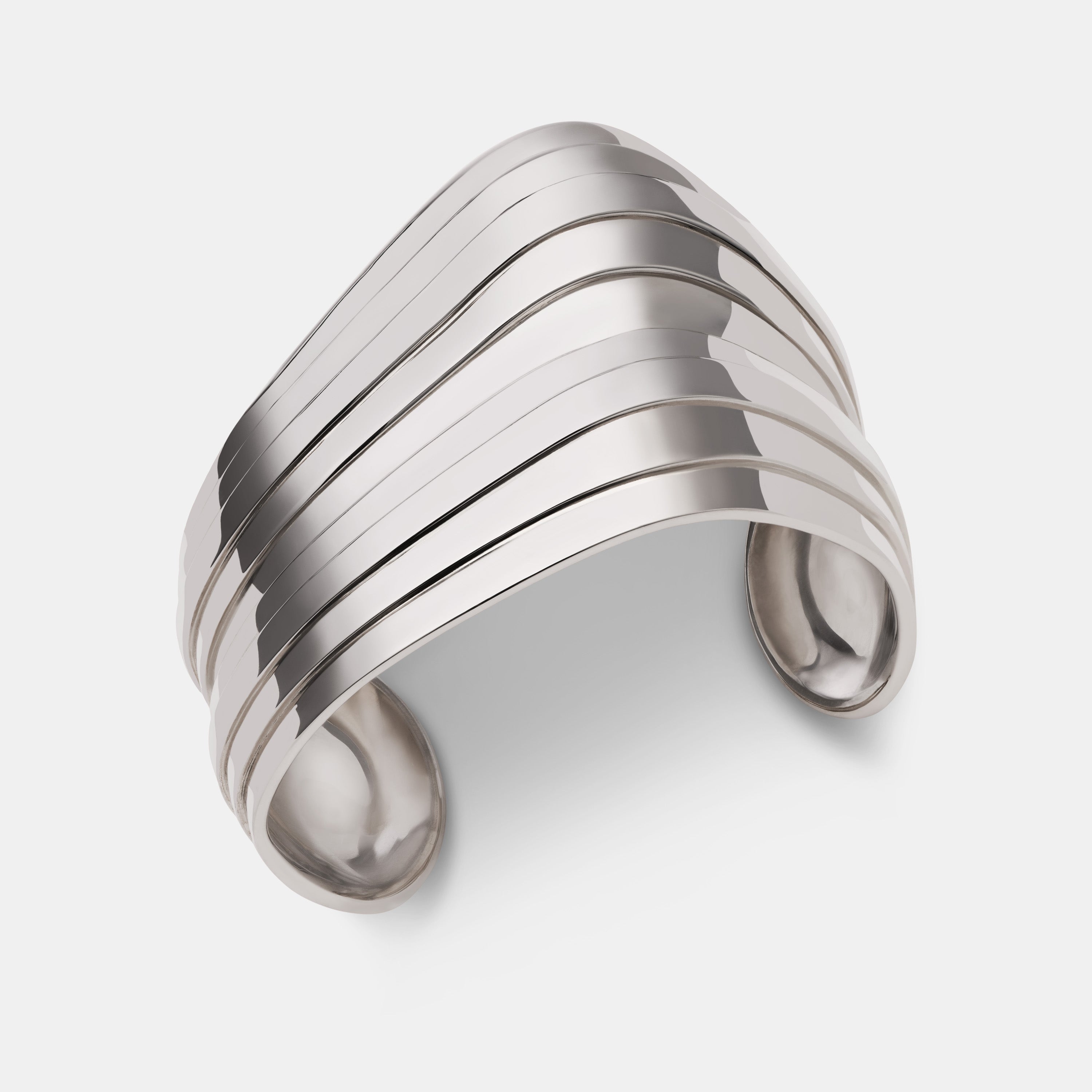 Contours Wrist Cuff in Sterling Silver
