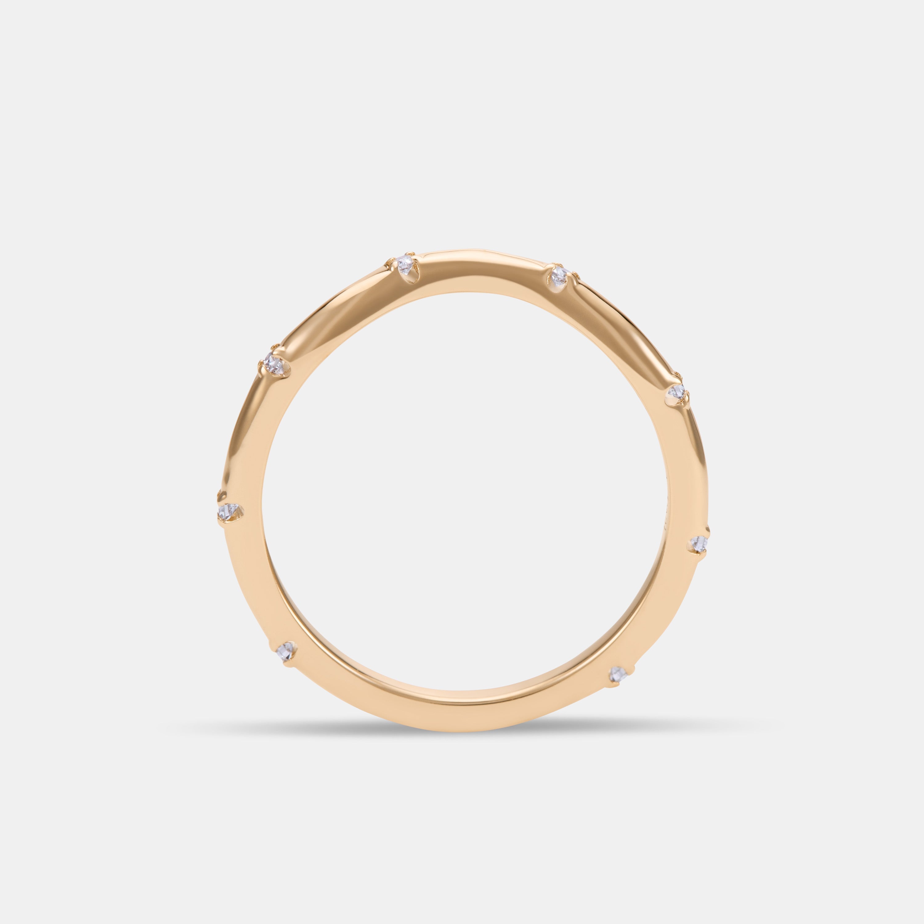 Curved Lacey - Wedding Band