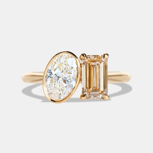 Dani Diamond Toi Et Moi Engagement Ring