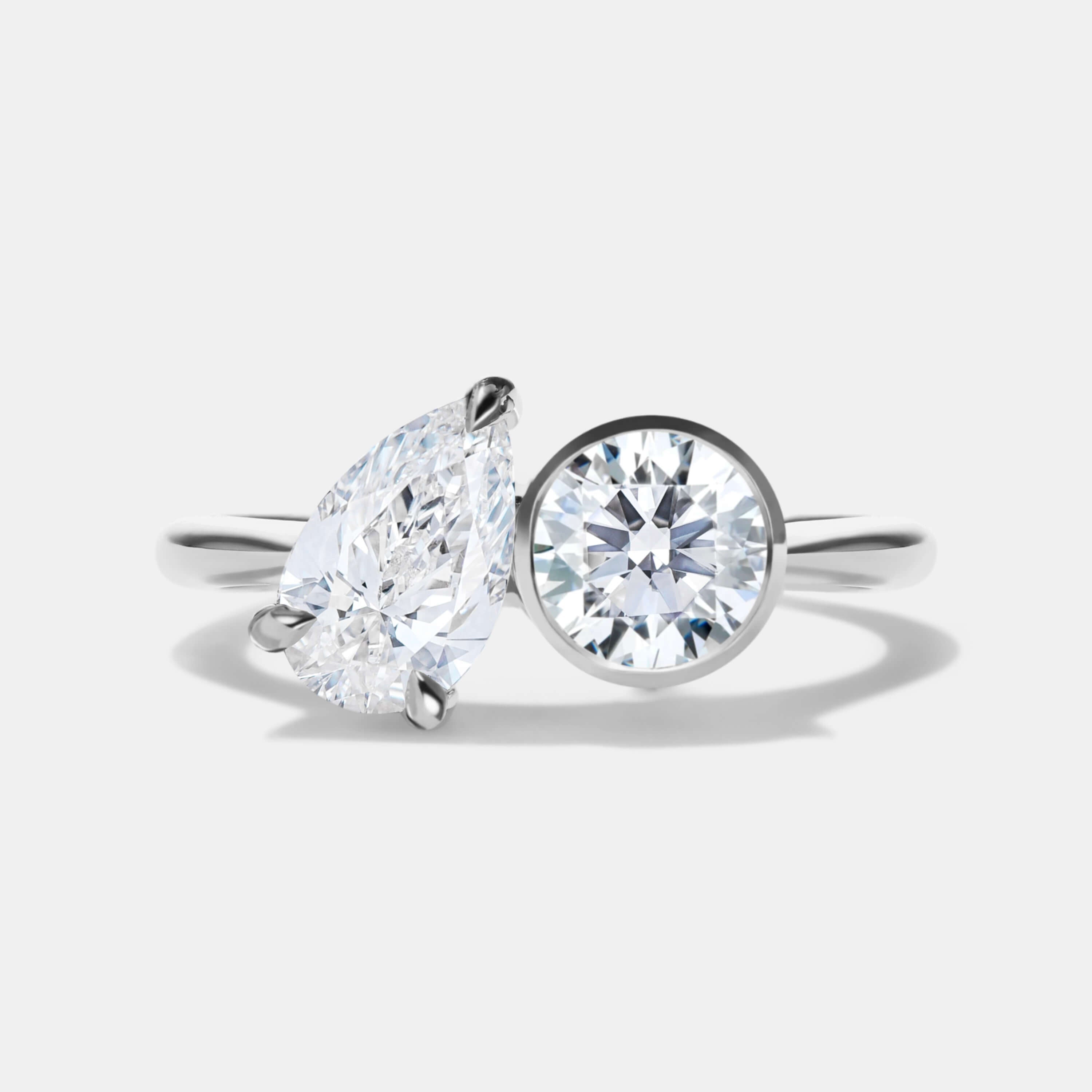 DANI Lab Grown Diamond Two Stone Engagement Ring