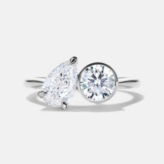 DANI Lab Grown Diamond Two Stone Engagement Ring