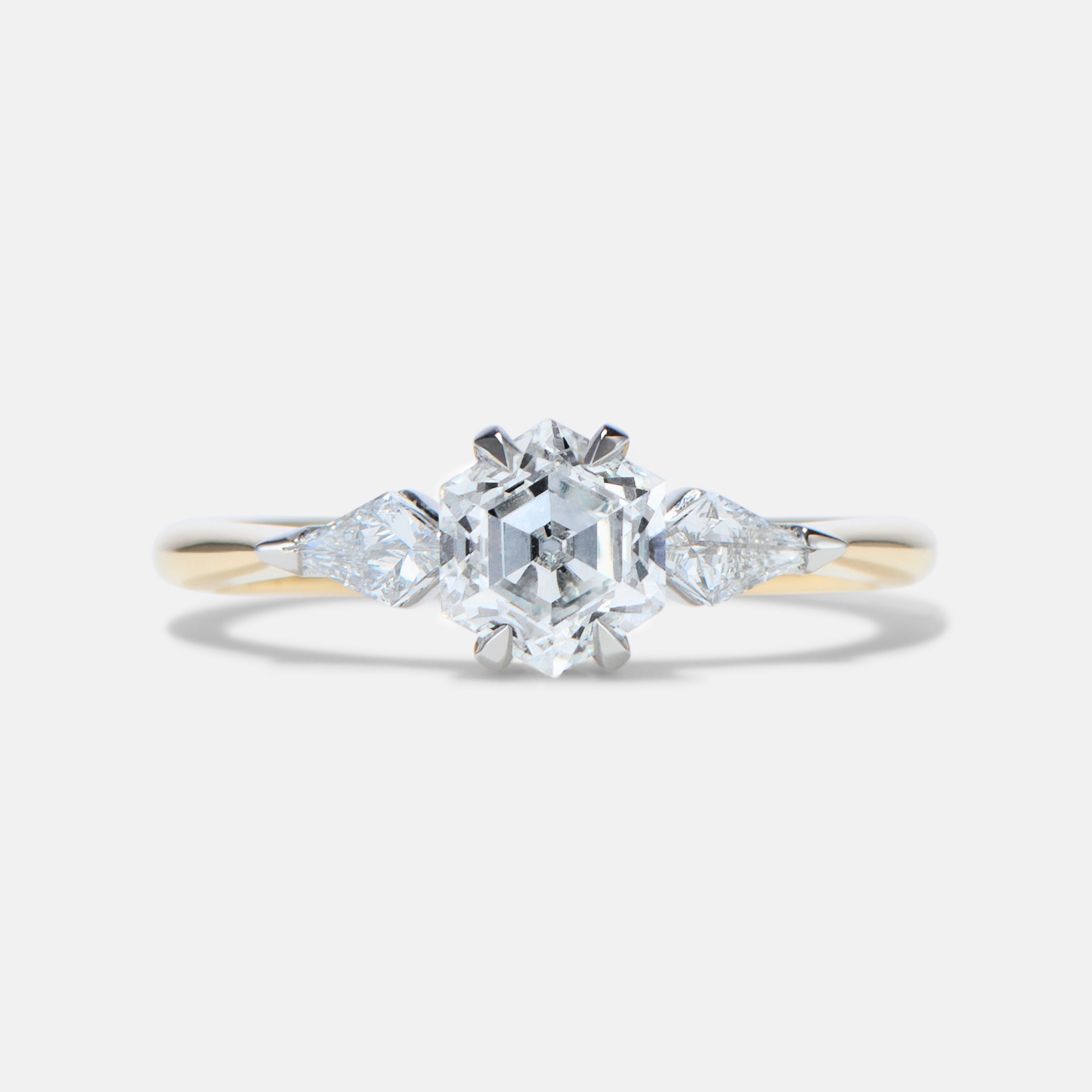 Delilah Diamond Three Stone Engagement Ring