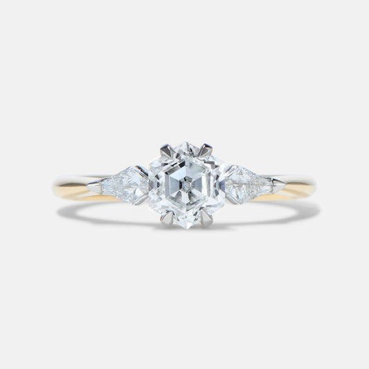 Delilah Diamond Three Stone Engagement Ring