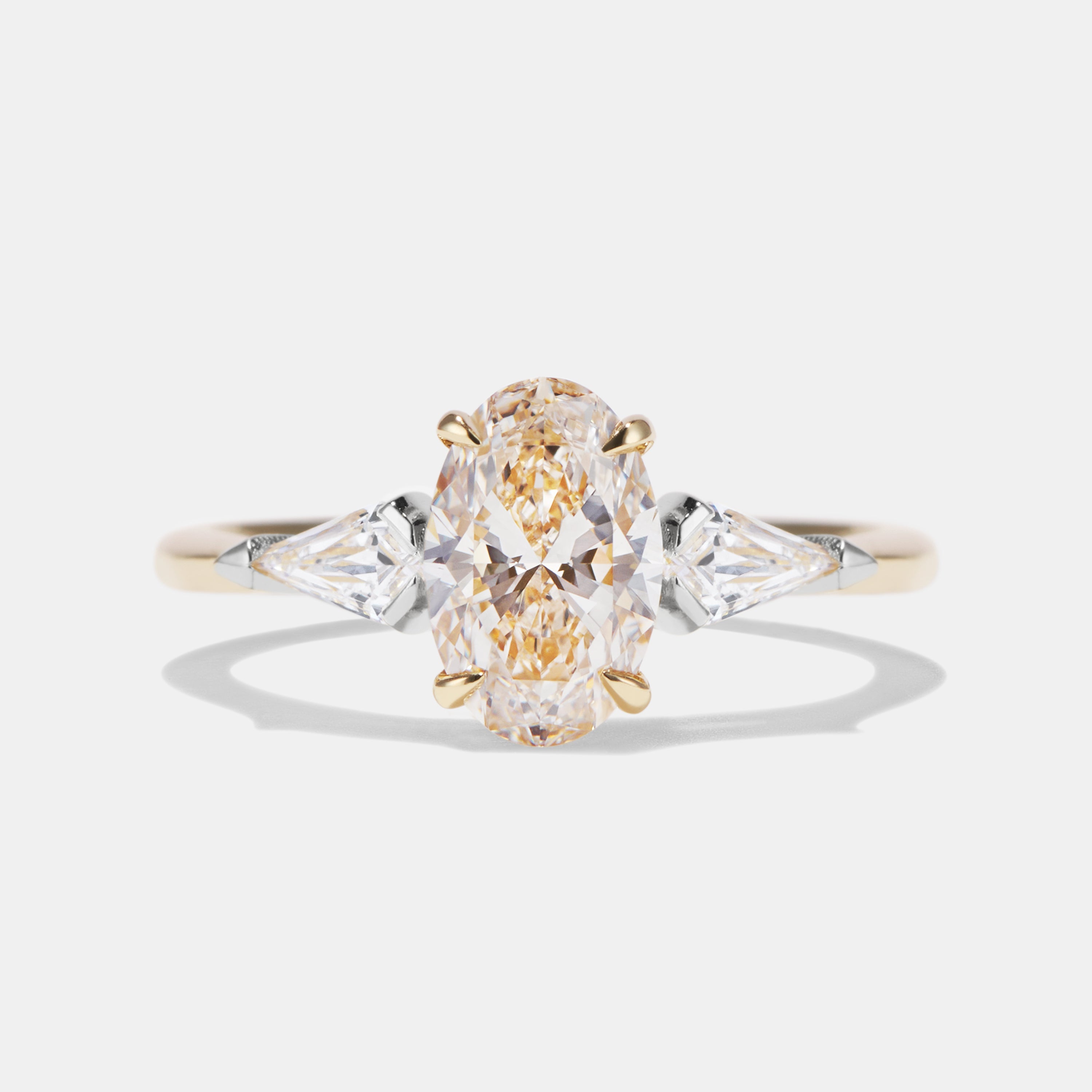 Delilah Diamond Three Stone Engagement Ring