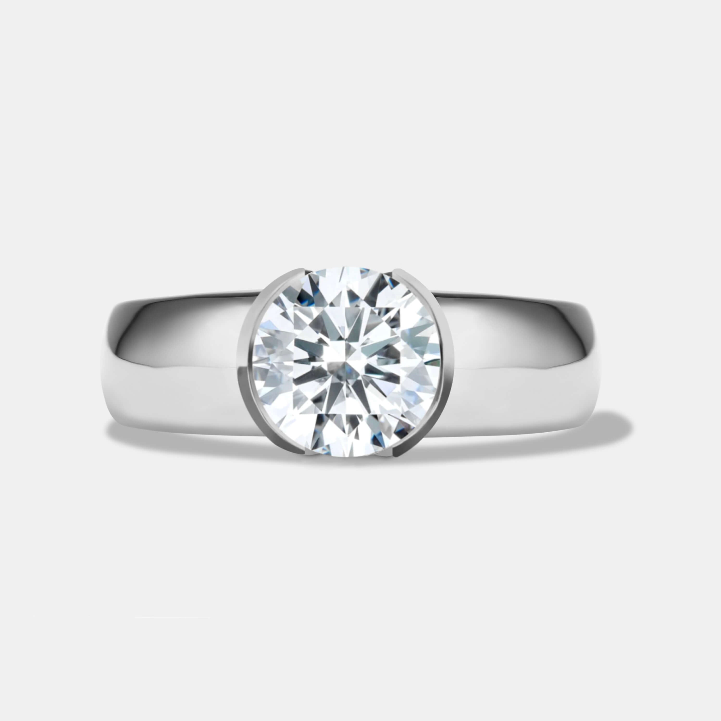 Dion Lab Diamond Solitaire Engagement Ring