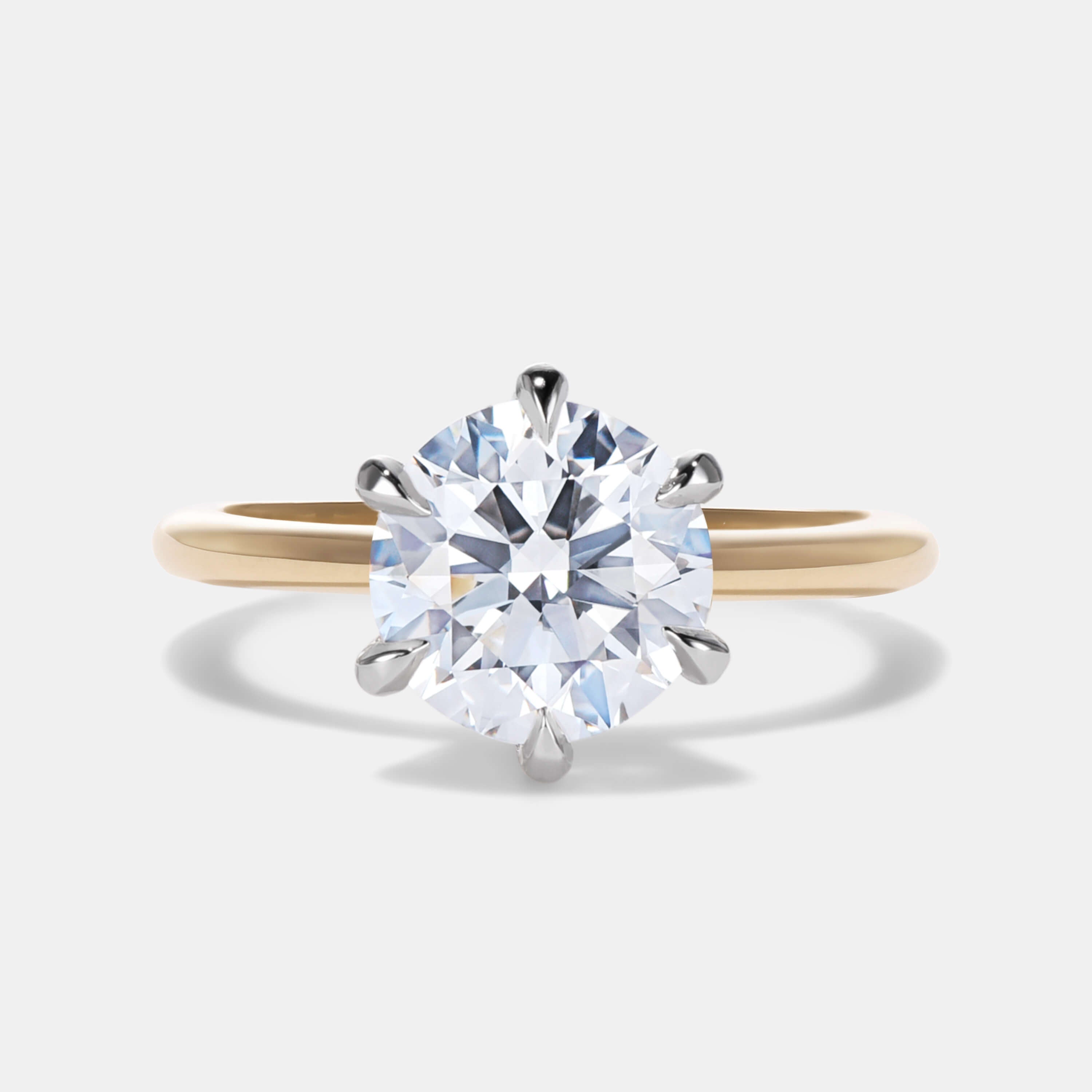 Elizabeth Lab Diamond Solitaire Engagement Ring