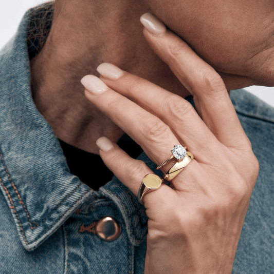 Elizabeth Lab Diamond Solitaire Engagement Ring