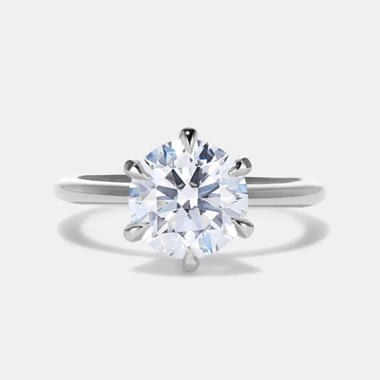 Elizabeth Lab Diamond Solitaire Engagement Ring