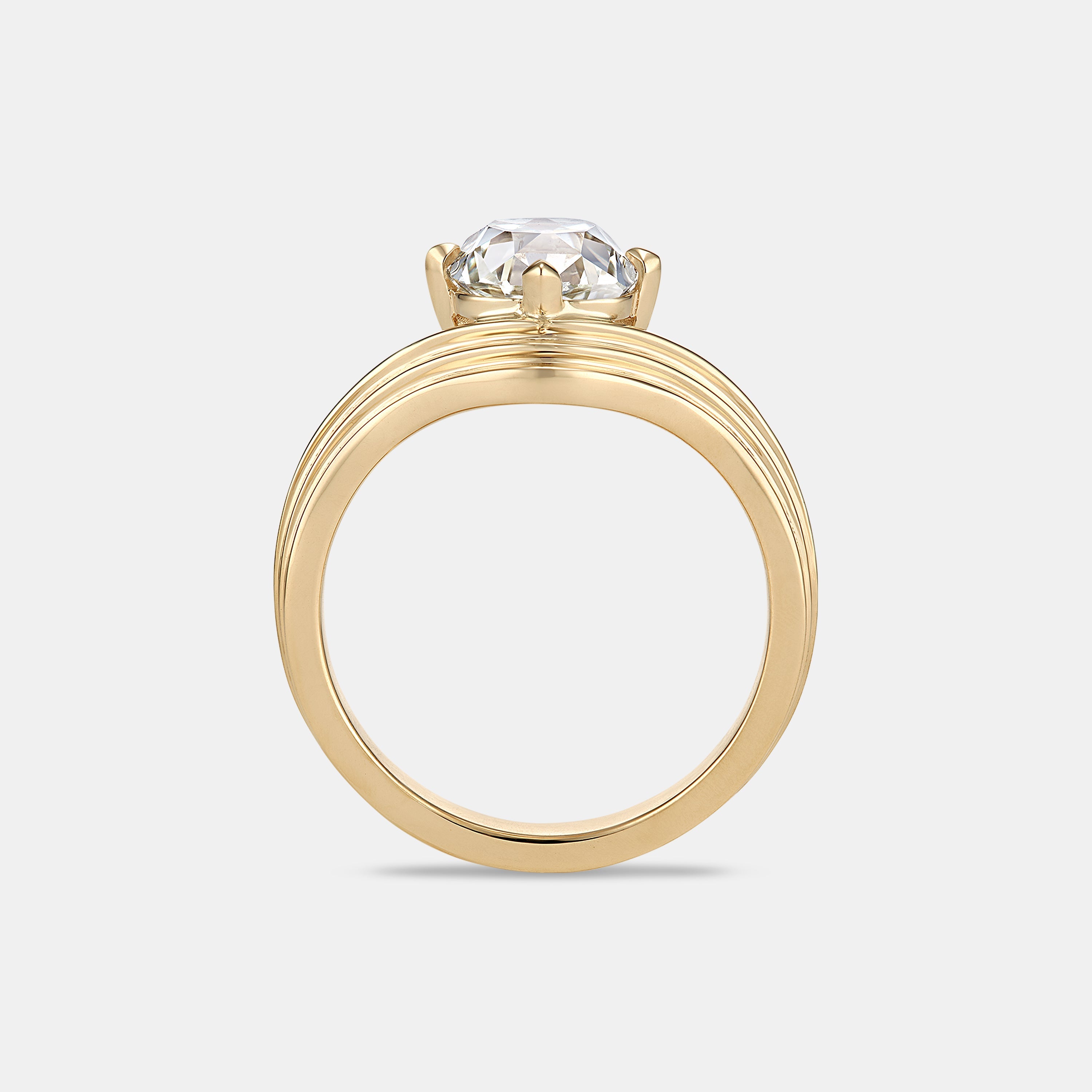 Frances 2.02ct Old Mine Diamond Solitaire Engagement Ring