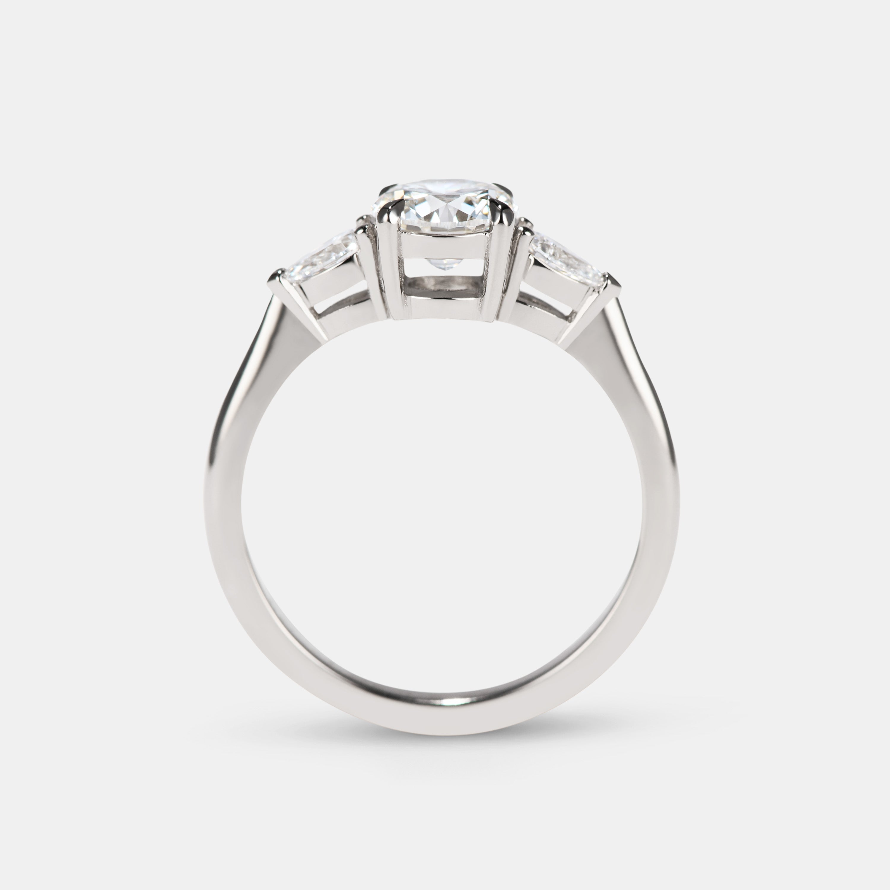 FREYA Lab Grown Diamond Three Stone Engagement Ring