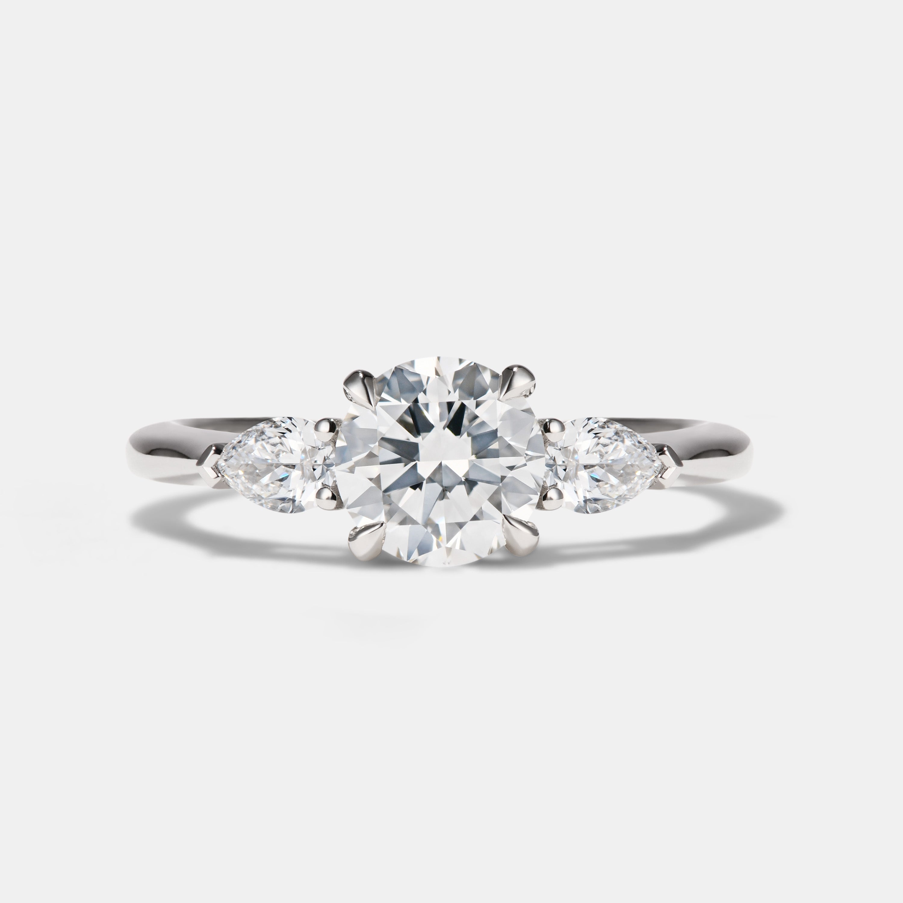 FREYA Lab Grown Diamond Three Stone Engagement Ring