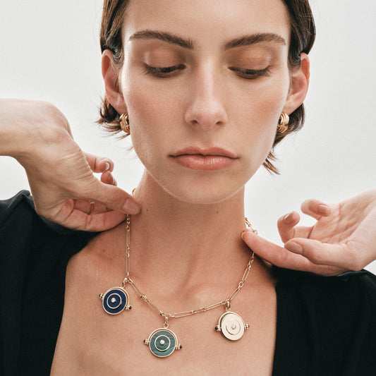 FUTURIST SPINNING PENDANT - LAPIS