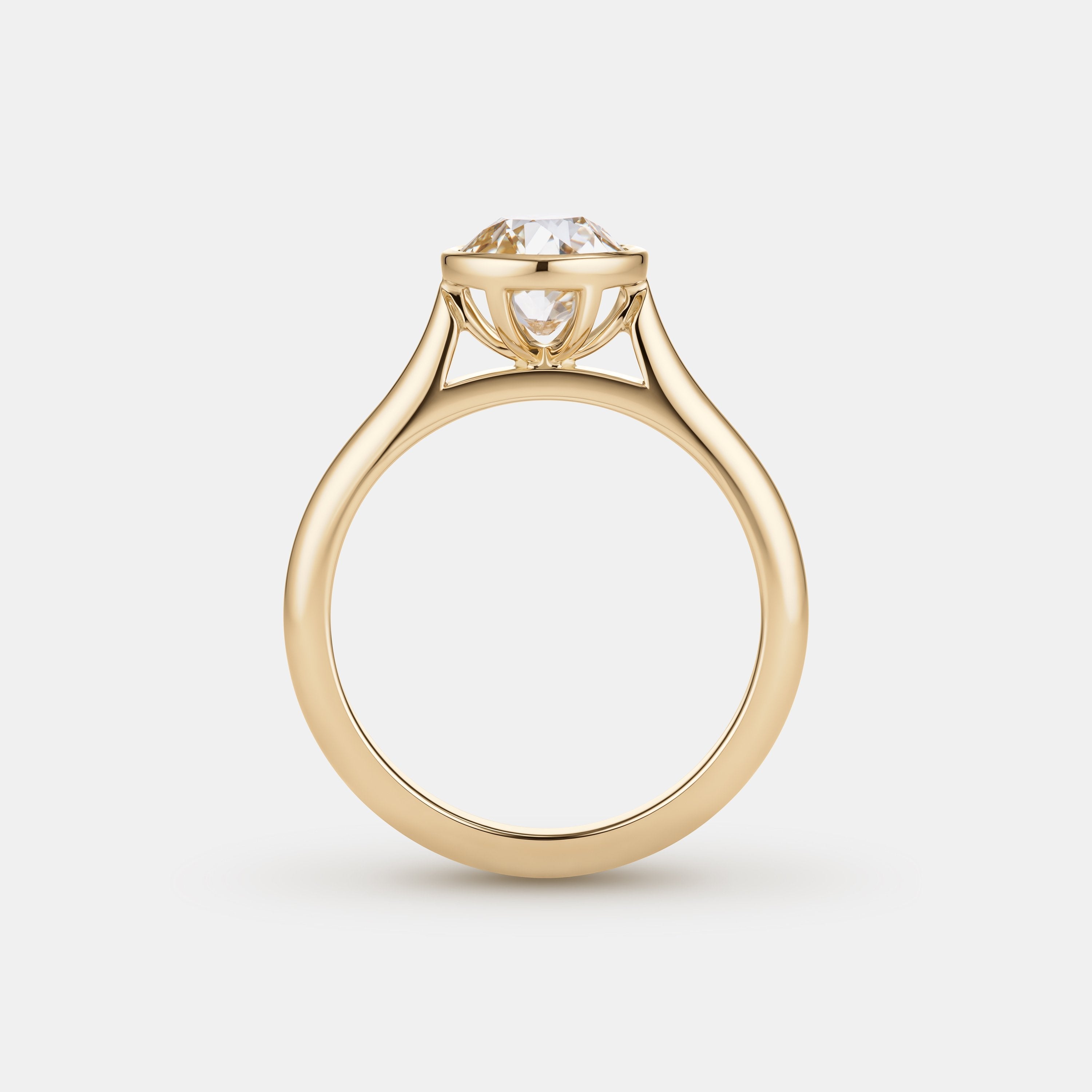 Isabella 1.48ct Antique Old Euro Cut Diamond Solitaire Engagement Ring