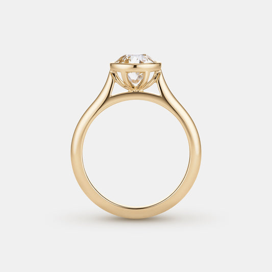 Isabella 1.48ct Antique Old Euro Cut Diamond Solitaire Engagement Ring