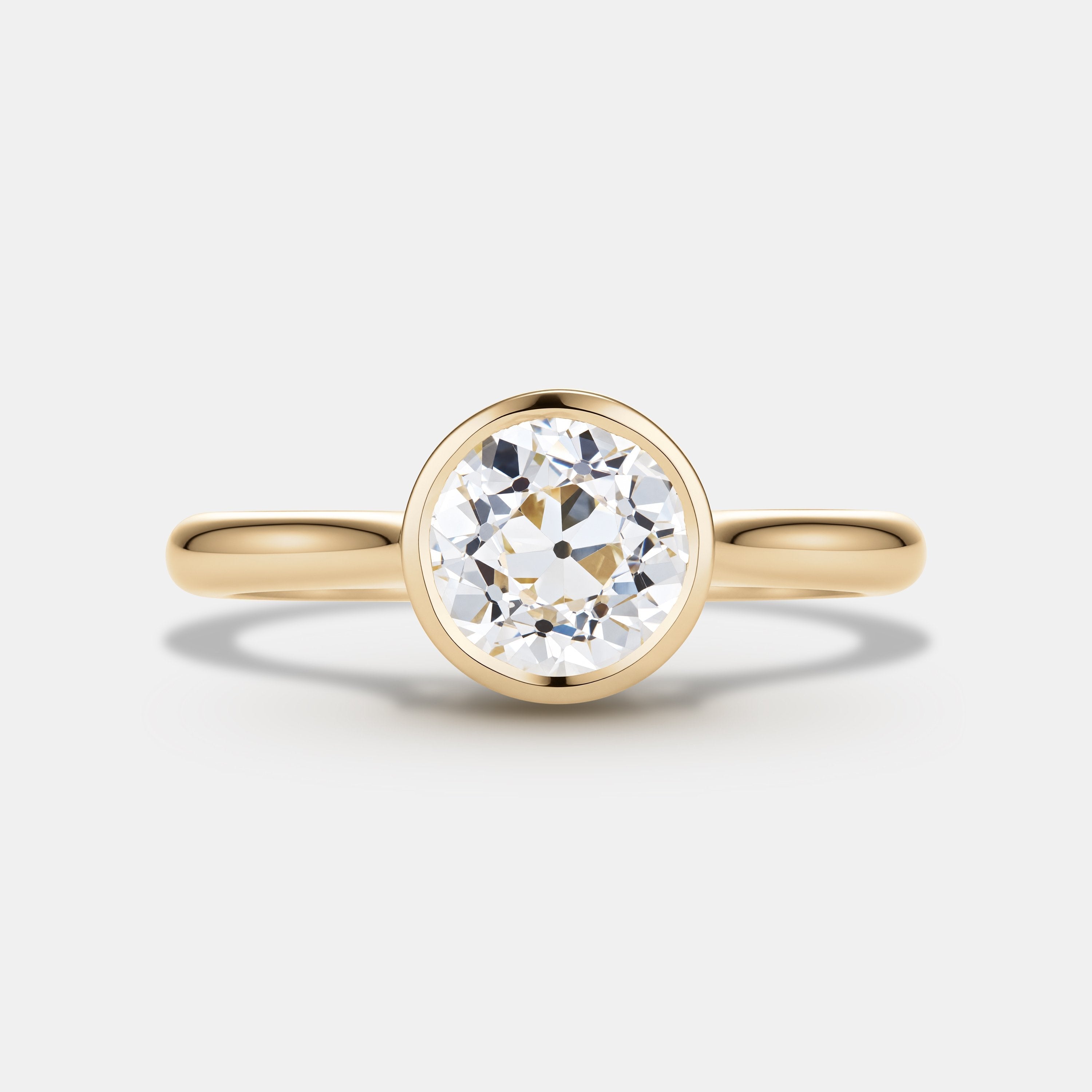Isabella 1.48ct Antique Old Euro Cut Diamond Solitaire Engagement Ring