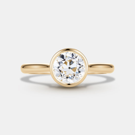 Isabella 1.48ct Antique Old Euro Cut Diamond Solitaire Engagement Ring