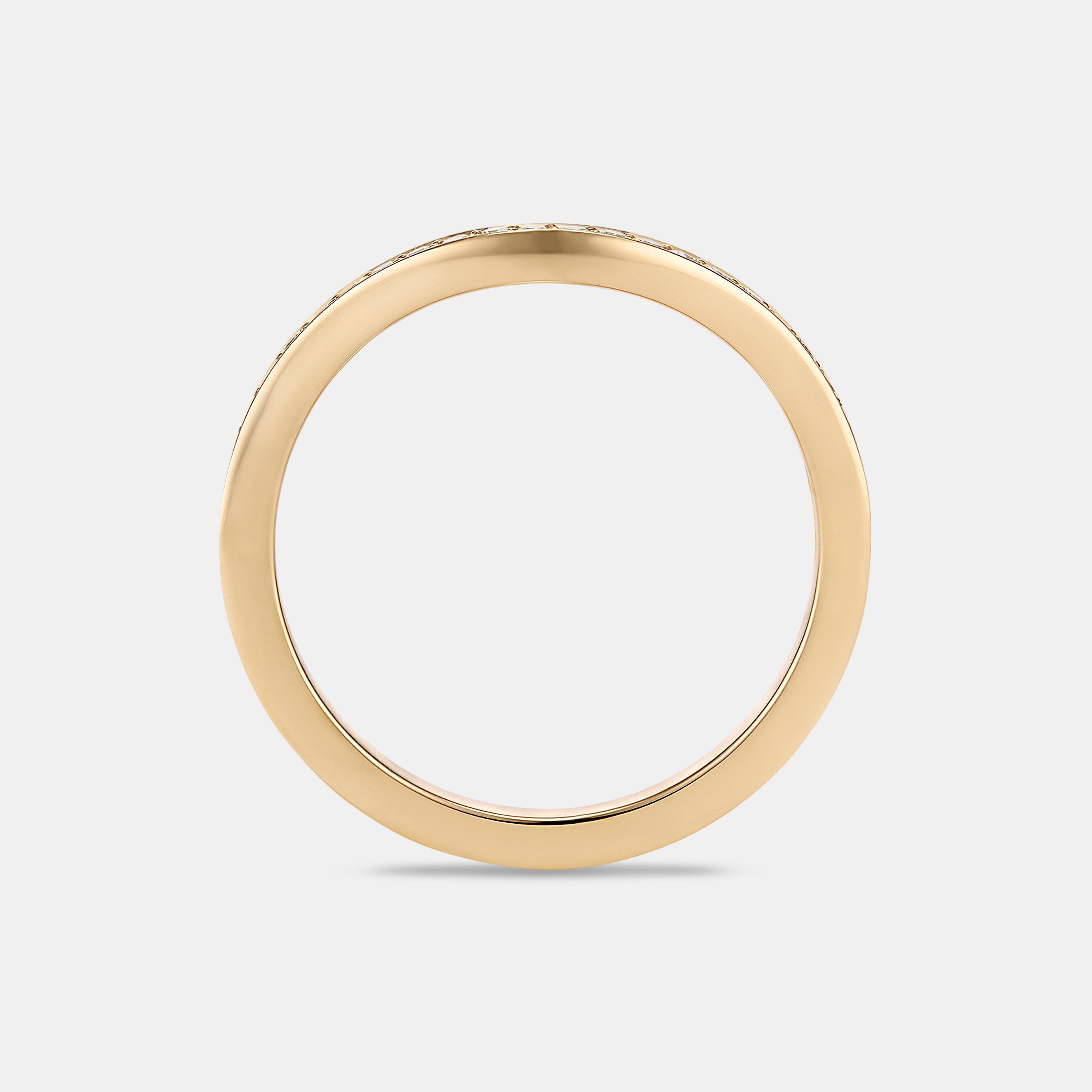 Jess Curved Diamond Wedding Band