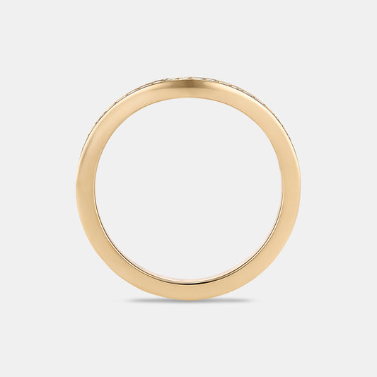 Jess Curved Diamond Wedding Band