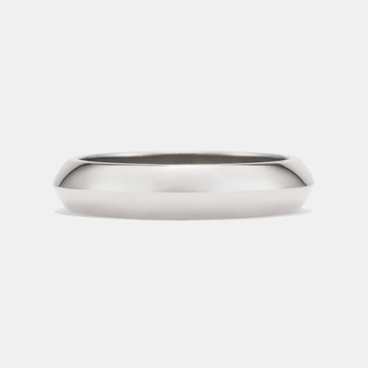 Knife Edge Band in Platinum