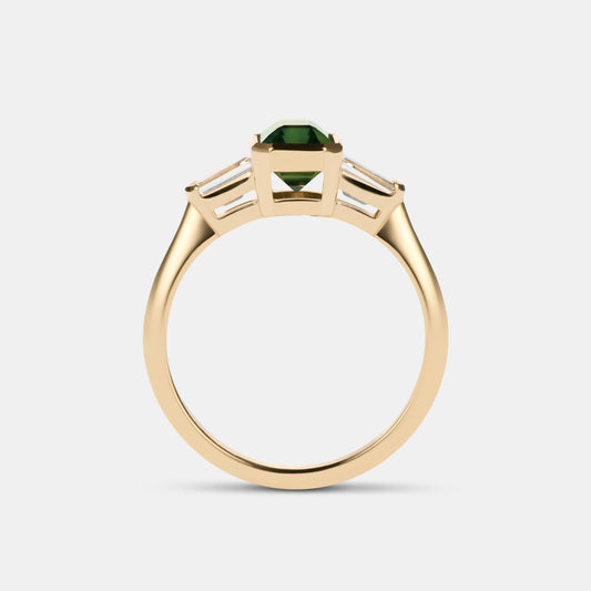 Marcella Sapphire Three Stone Engagement Ring