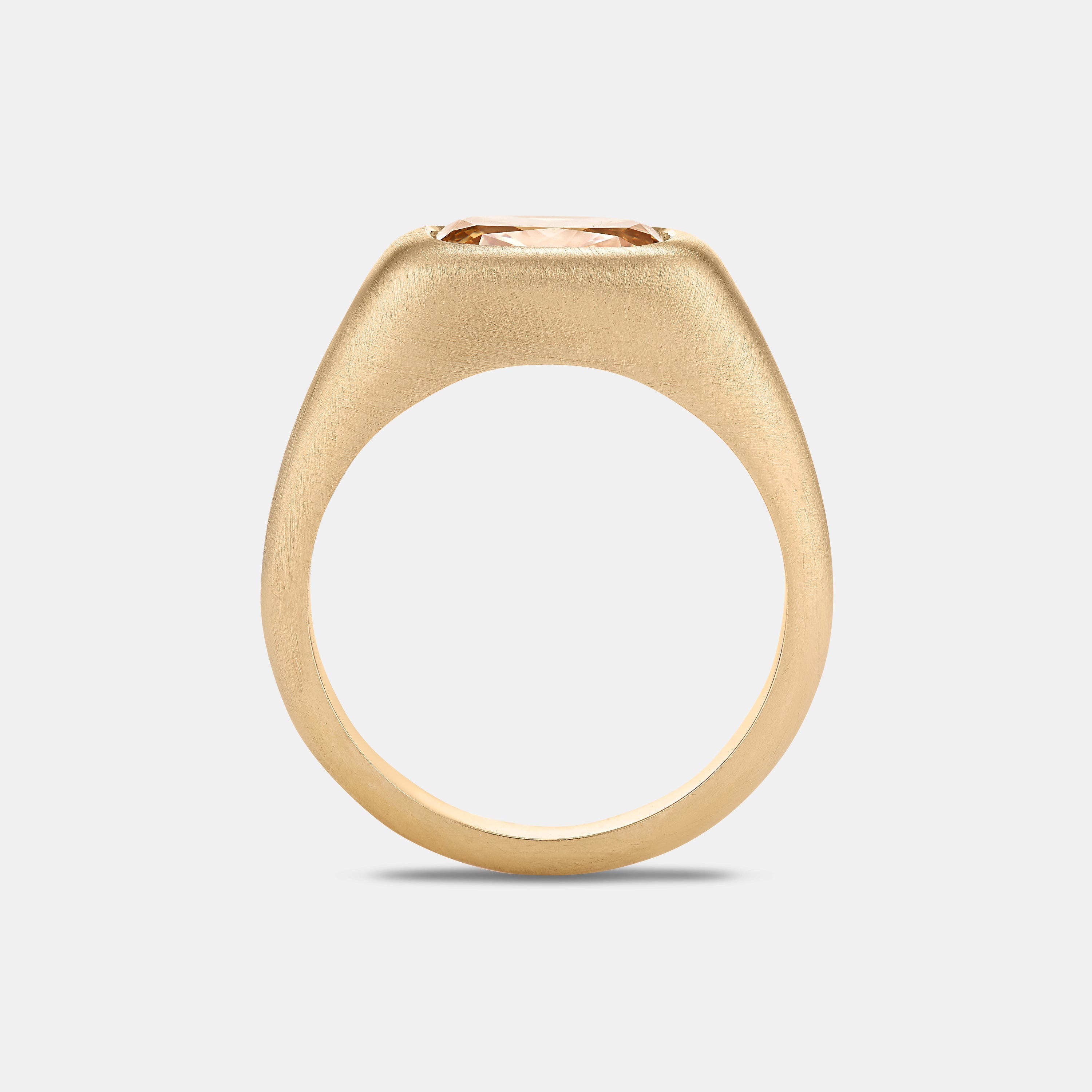 Marlowe 2.02ct Cushion Cut Champagne Diamond Engagement Ring