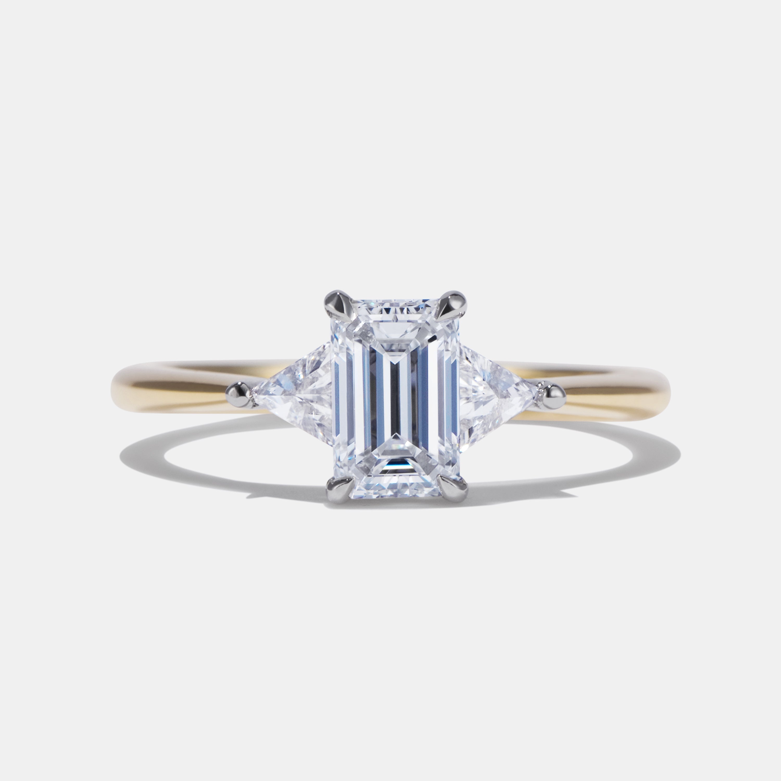 Marni Diamond Three Stone Engagement Ring